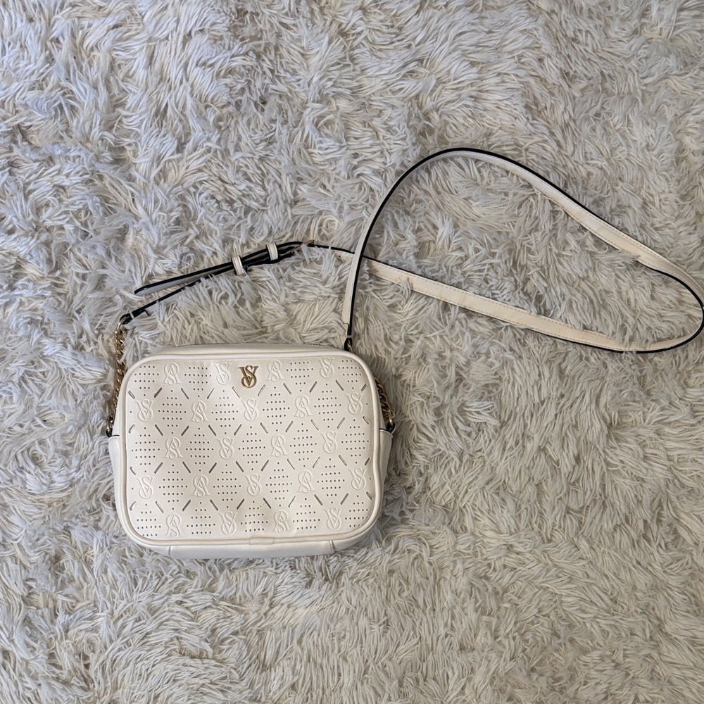 Victoria's Secret White Crossbody Bag